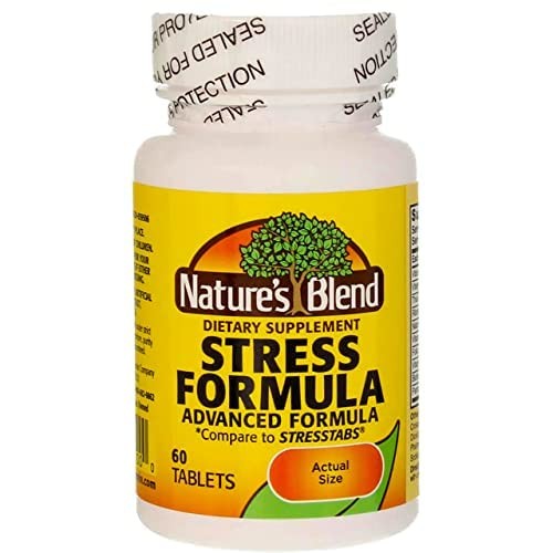 Nature’s Blend Stress Formula Vitamins 60 Tabs, 60 Count (Pack of 1)
