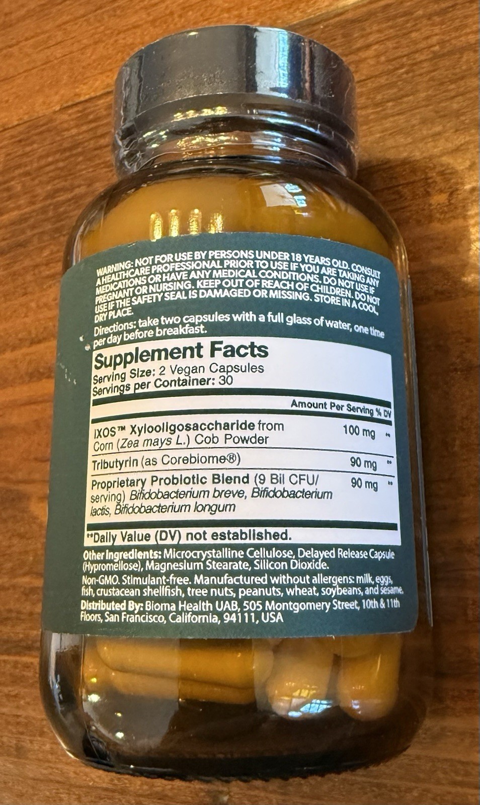 BIOMA Gut Health Probiotics for Weight Management & Digestive Health 60ct