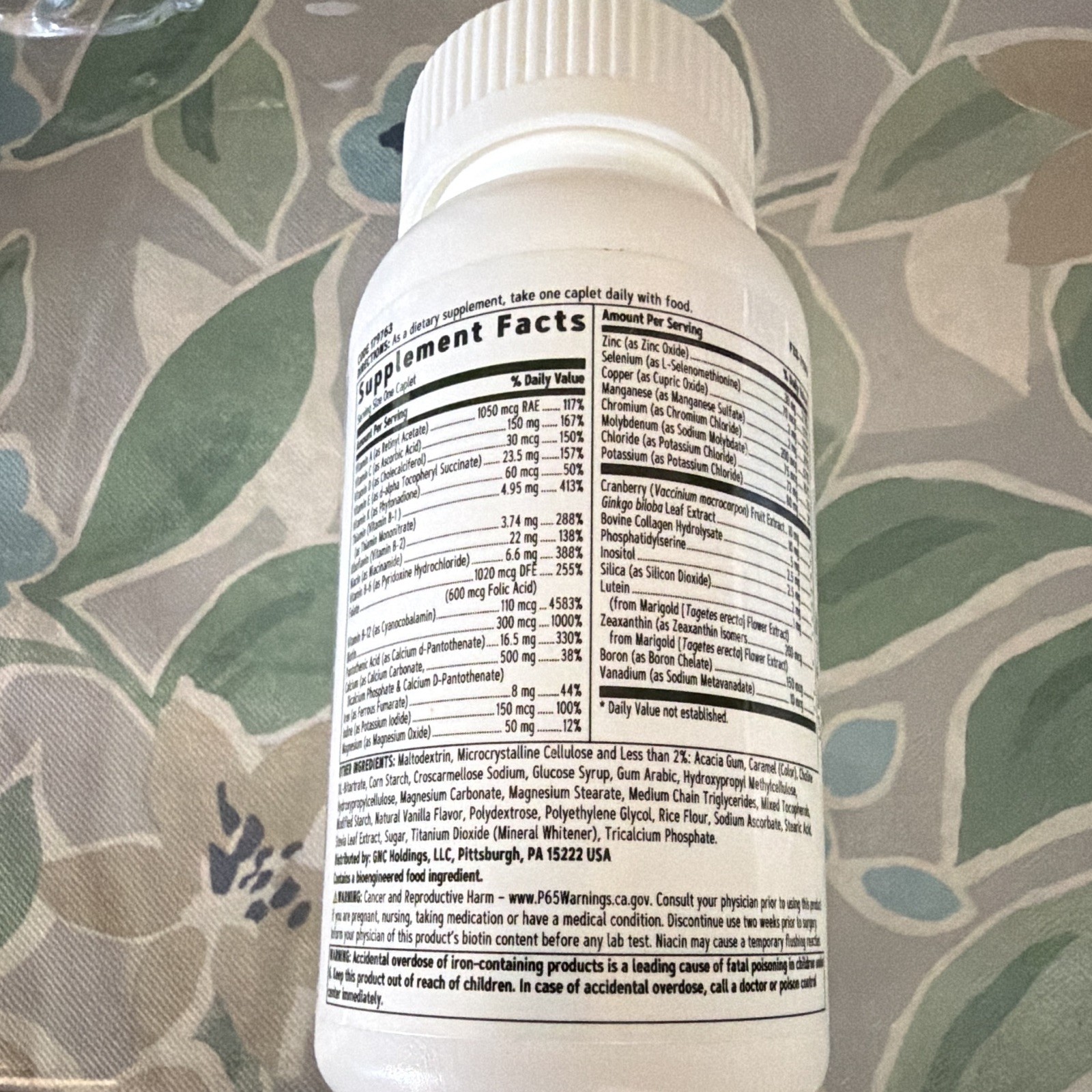 GNC Women’s One Daily Multivitamin 50 Plus General Wellness 60 Caplets