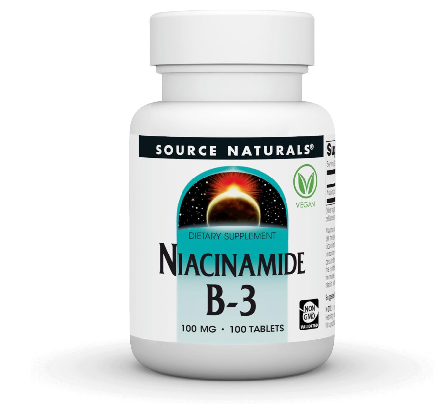 Niacinamide Vitamin B3 100 mg No Flush Metabolism Energy Support 100 Tablets