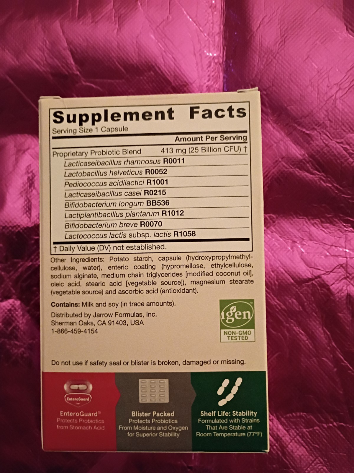 Jarrow Jarro-Dophilus EPS (25 Billion CFU) 60 vcaps Exp 02/27 New Sealed