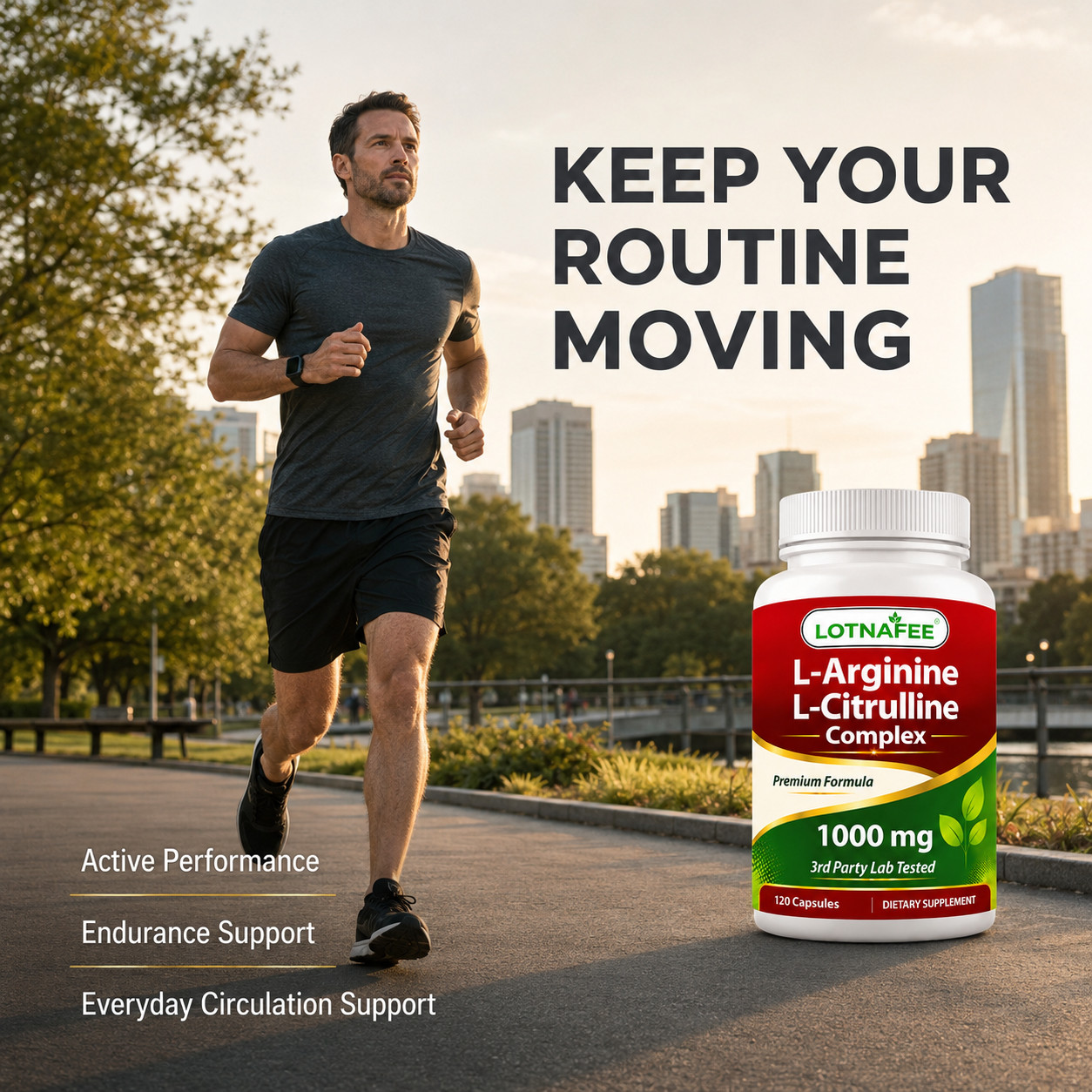 Best Natural L-Arginine 1000 mg, 120 Tablets