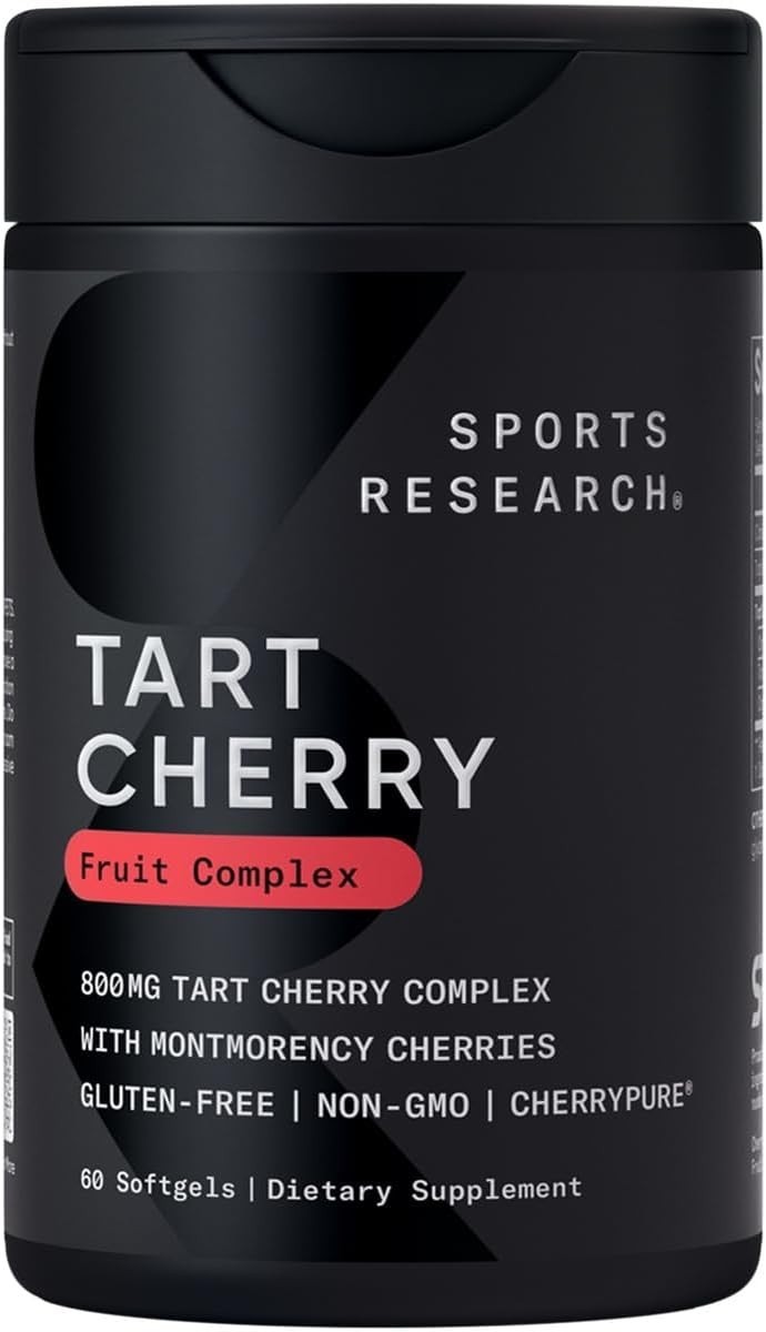 60 Count Montmorency Tart Cherry Softgels – Gluten-Free Antioxidant Solution