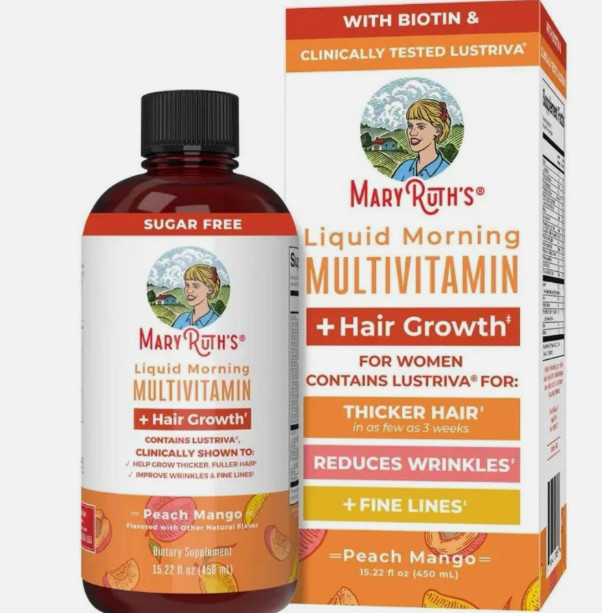 MaryRuth Organics Liquid Multivitamin + Hair Growth | Clinically Tested for Thic