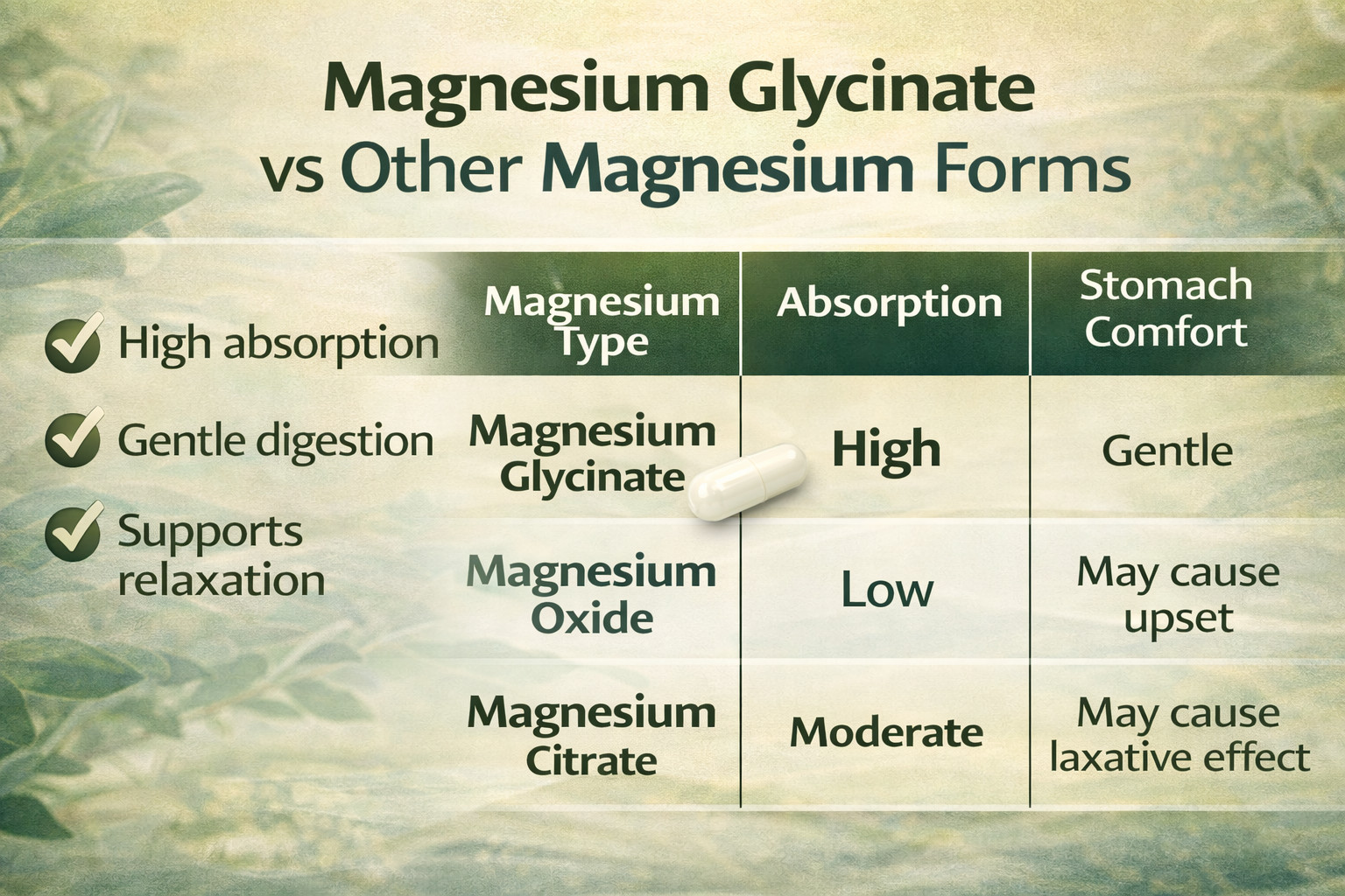 2 Pack Magnesium Glycinate 420mg, 100% RDA, High Absorption, Elevated Nutrition