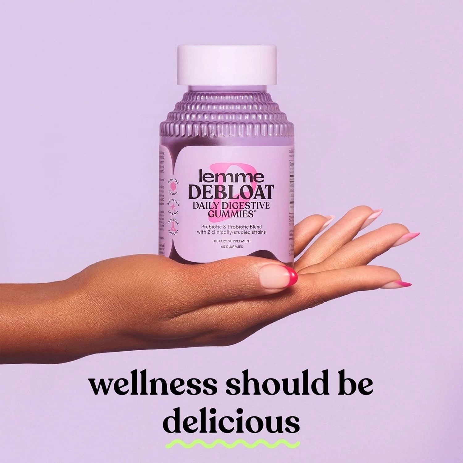 Debloat – Digestive & Gut Health Gummies with 2 Clinically Studied Probiotics…