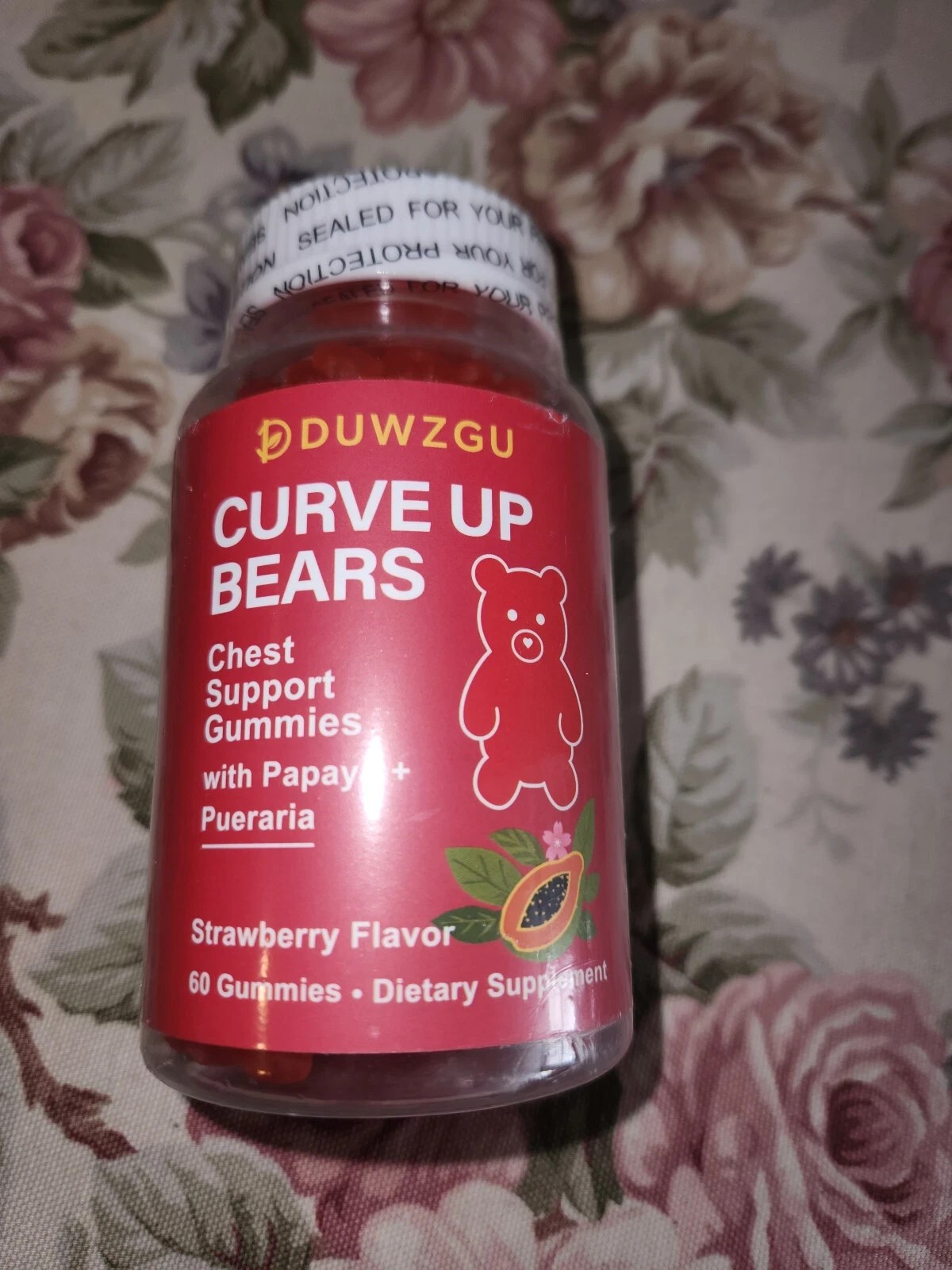 DUWZGU Women’s Breast Growth Support Gummies, Natural Supplement EXP: 02/2028