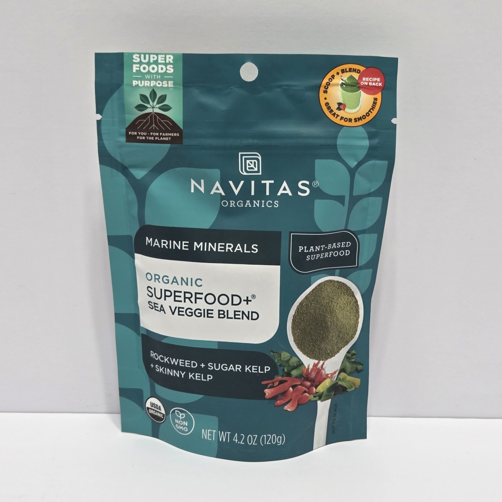4x Marine Minerals, Organic Superfood+® Sea Veggie Blend, 4.2 oz (120 g)