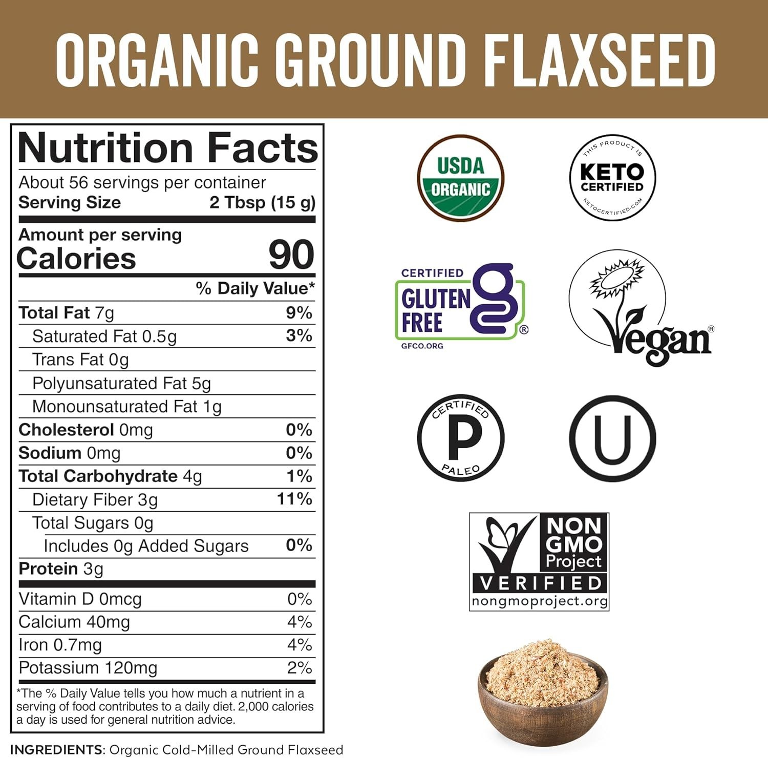 Organic Psyllium Husk Powder, 30 Oz – Finely Ground, Unflavored Plant Based Supe