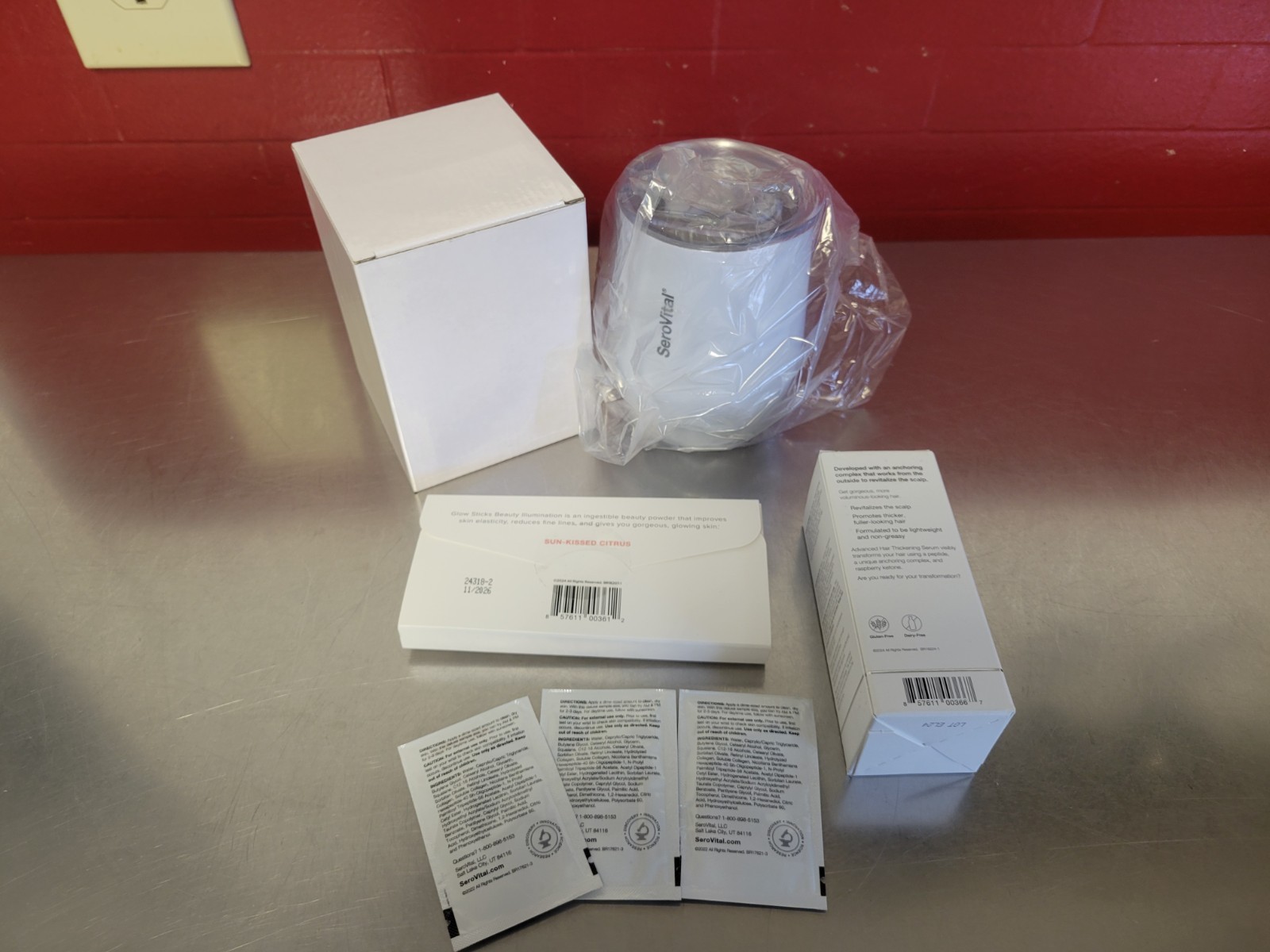 SeroVital Beauty ~ Hair Regeneres ~ Trial Gift Bag ~ Tumbler ~ Trial Size ~ NEW!