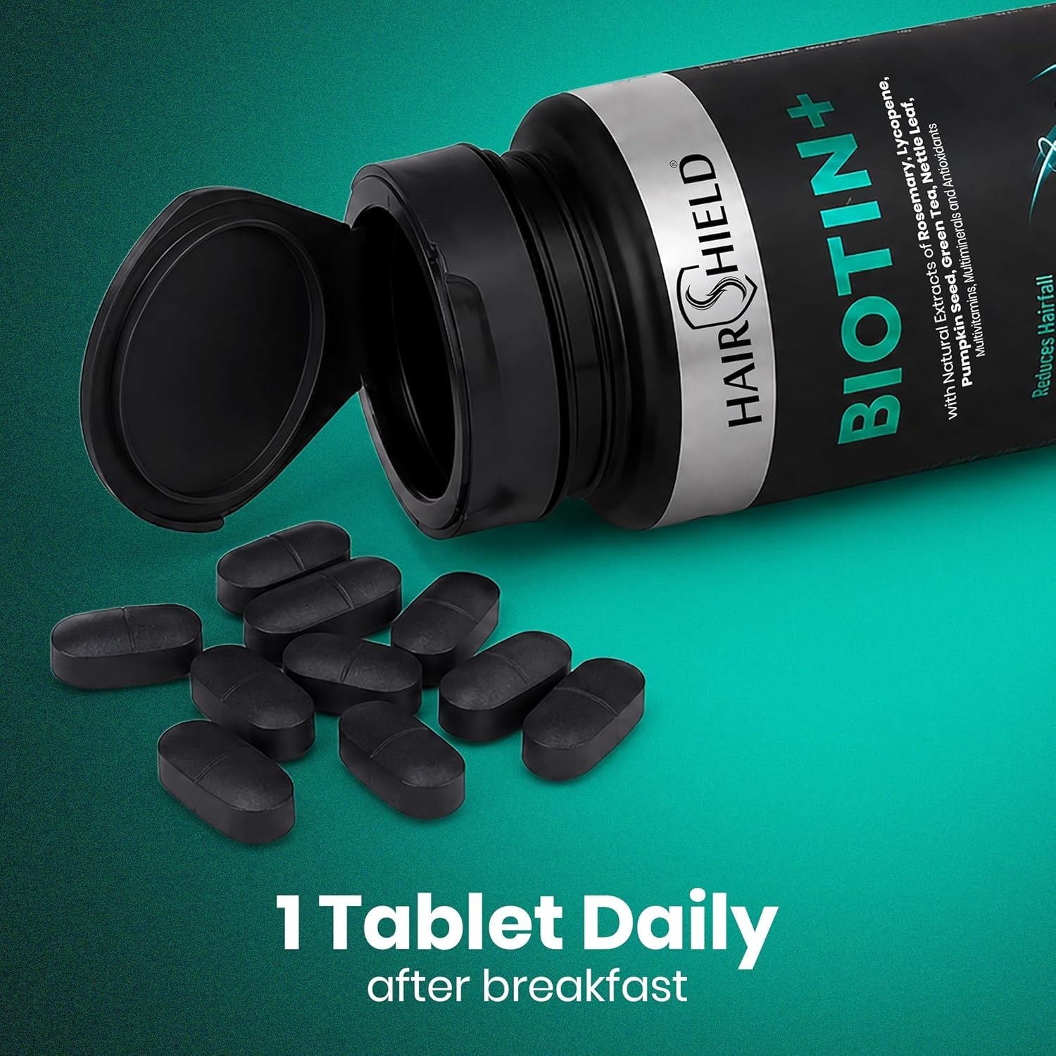 Hair.shield Biotin+ Hair Skin Nails 60 Veg Tablets