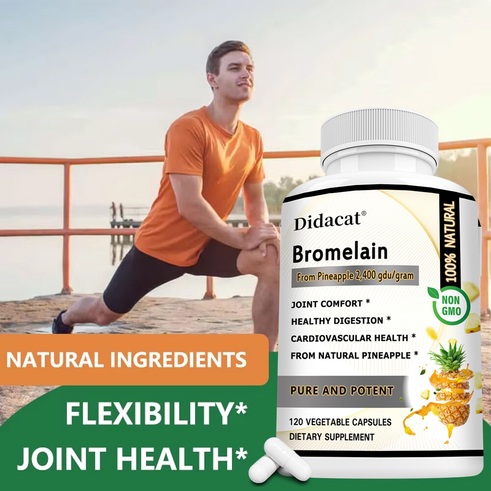 Bromelain 500mg – Natural Immune Support Supplement, Promote Digestive Health