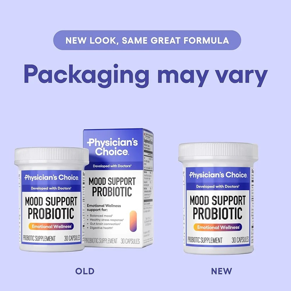 Physician’s Choice Mood Support Probiotic 30 Capsules Exp 03/11/2027