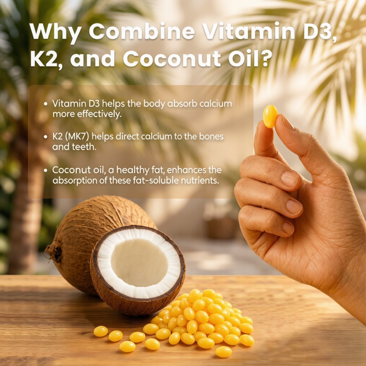 VEV D3 K2 10000IU Complex – 300 Softgels, Bone & Immune Support