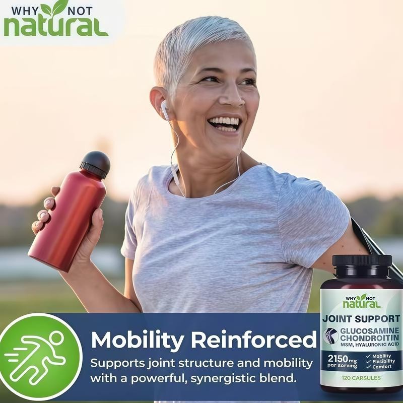 Why Not Natural Glucosamine Chondroitin MSM, Joint Support 2150mg Supplement