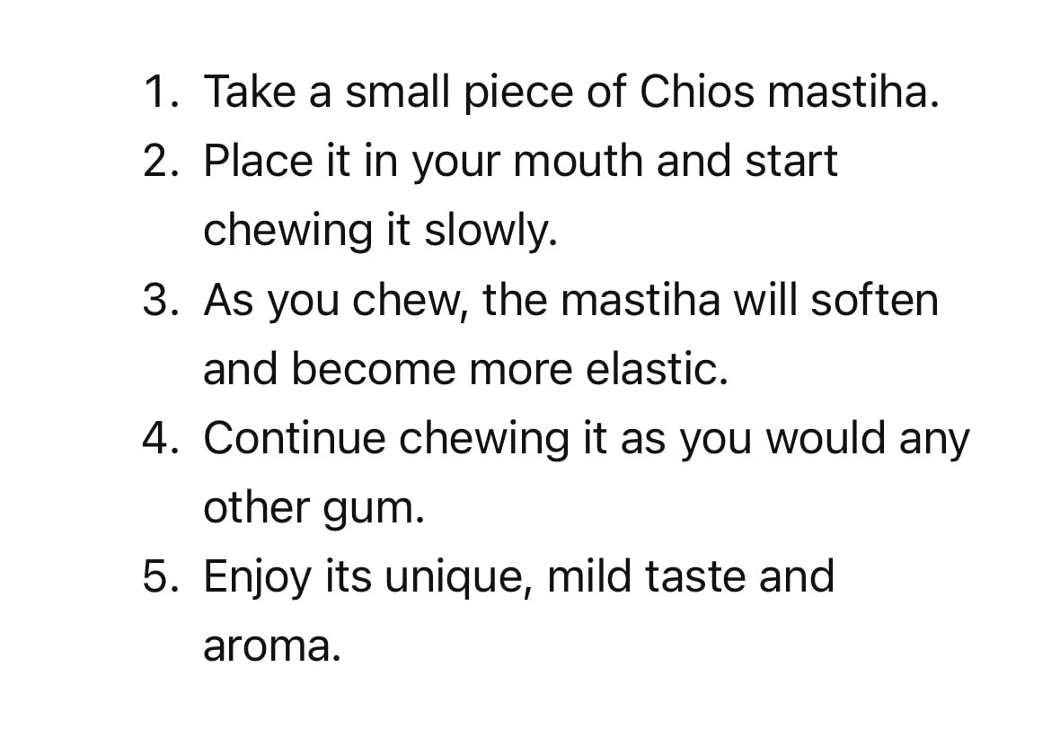 100% Pure Mastic Gum – Chios Mastiha Medium Tears 25g (0.88oz) Pack
