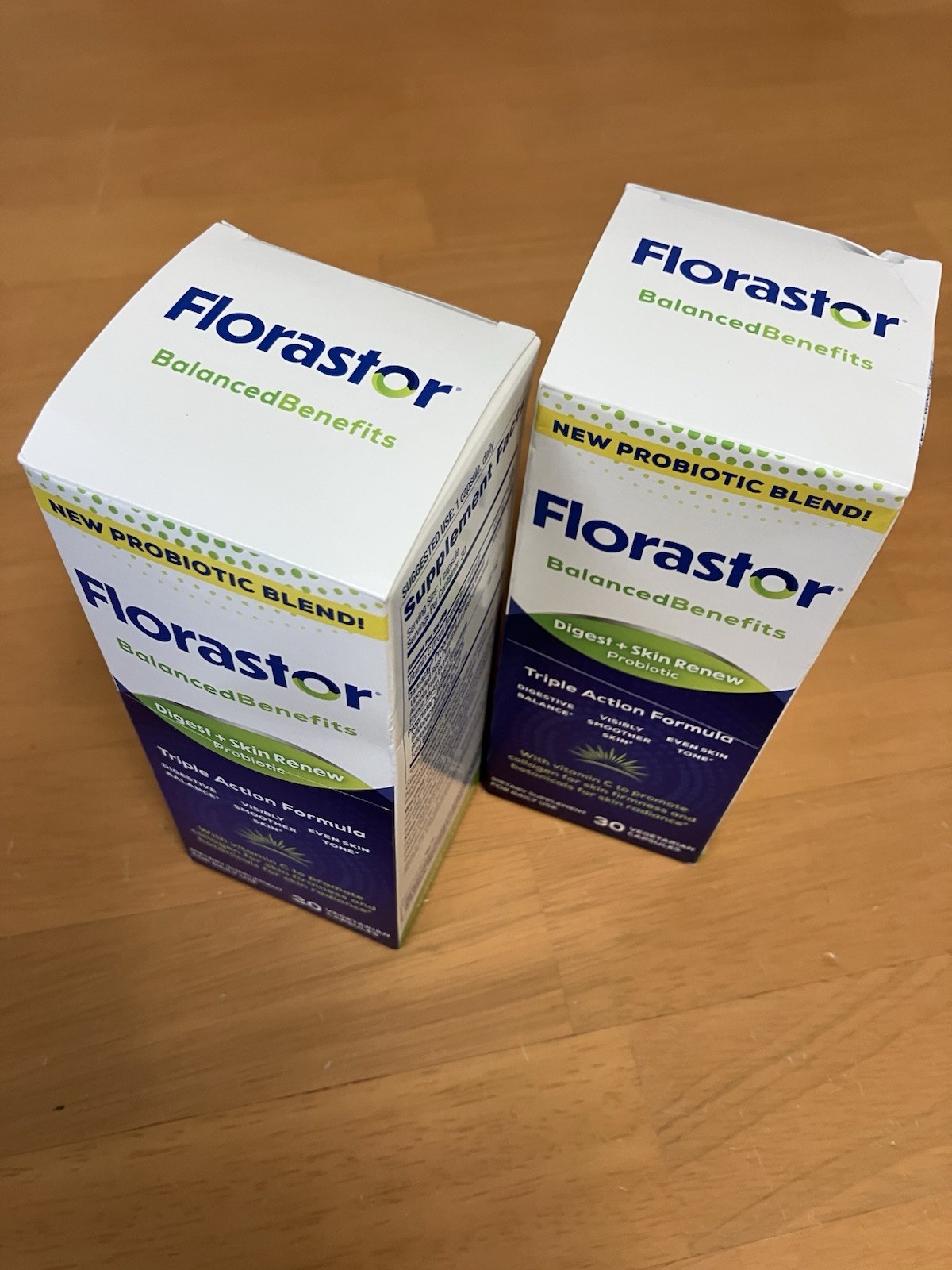 2 pack, Florastar Digest and Skin Renew – Probiotic Health. 60 Caps. Total