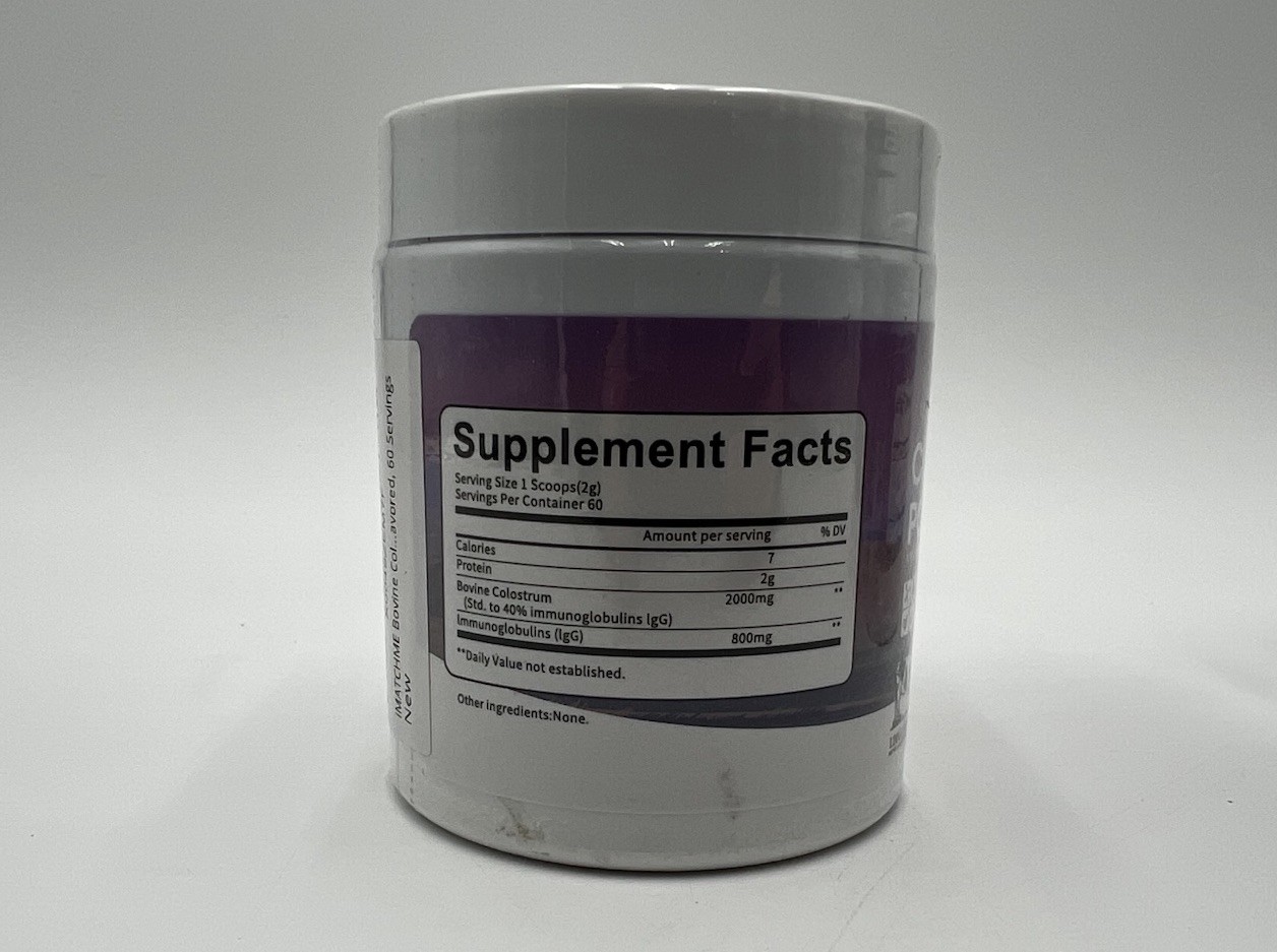 iMatchMe Bovine Colostrum Powder 120g/Each – x4 – 40% IgG Superior Quality