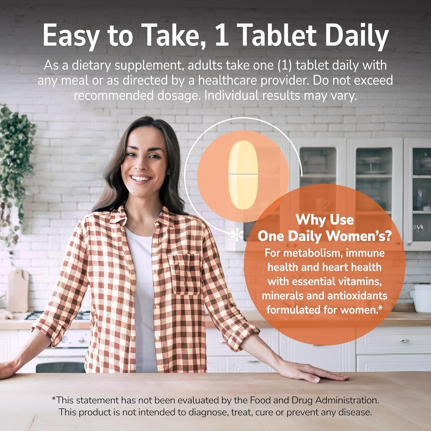 One Daily Women’s Tablets, 100 Count