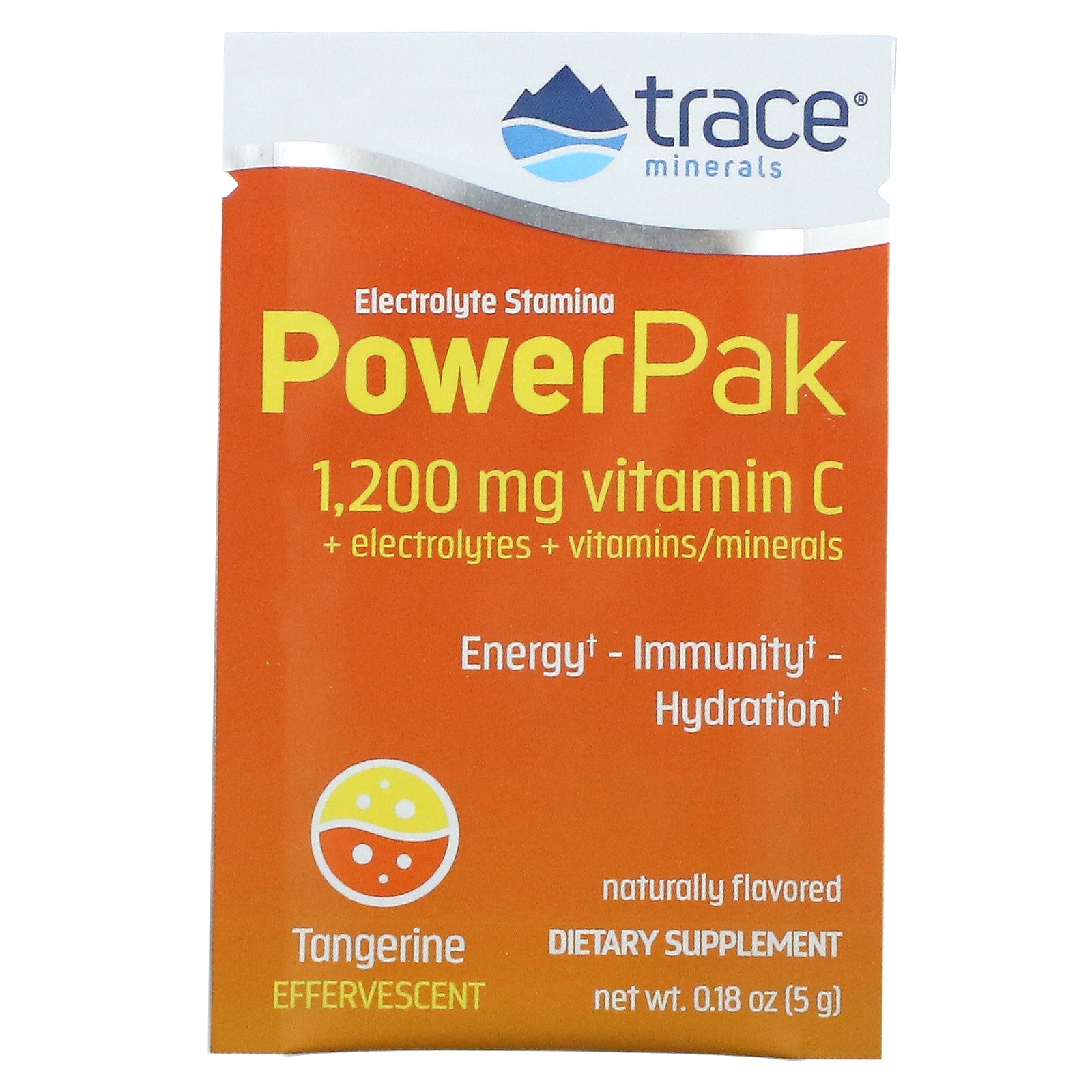 Electrolyte Stamina PowerPak, Tangerine, 30 Packets, 0.18 oz (5 g) Each