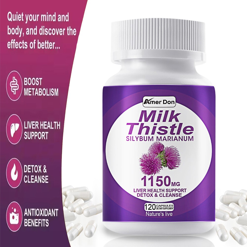 Liver Support 120ct Cleanse Detox Repair Health Milk Thistle Dandelion Root