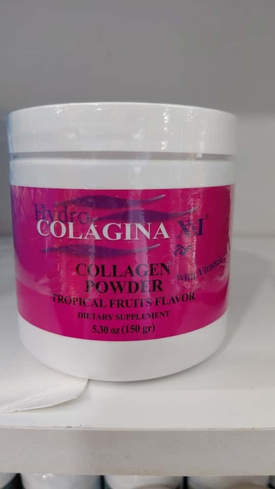 3 Pack Collagen Powder with Vitamin C Tropical Flavor Beauty Drink Mix
