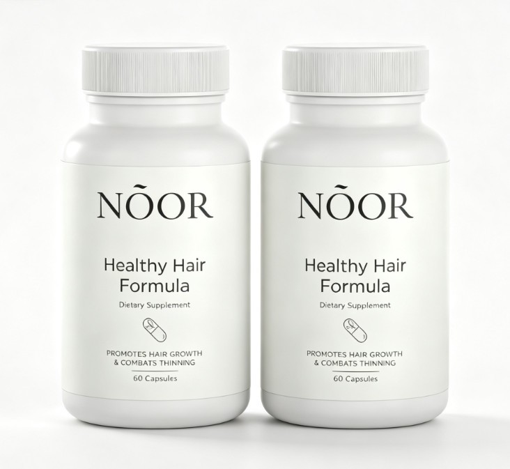 NOOR Hair Healthy Formula – NOOR Hair Growth Support Capsules – 60 Caps 1-5 pack