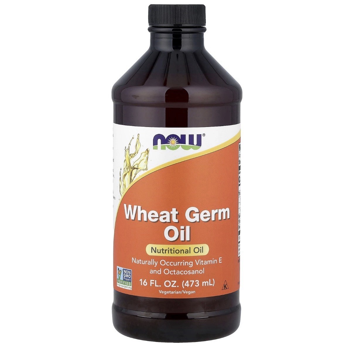 Now Foods Wheat Germ Oil 16 fl oz 473 ml GMP Quality Assured, Vegan, Vegetarian