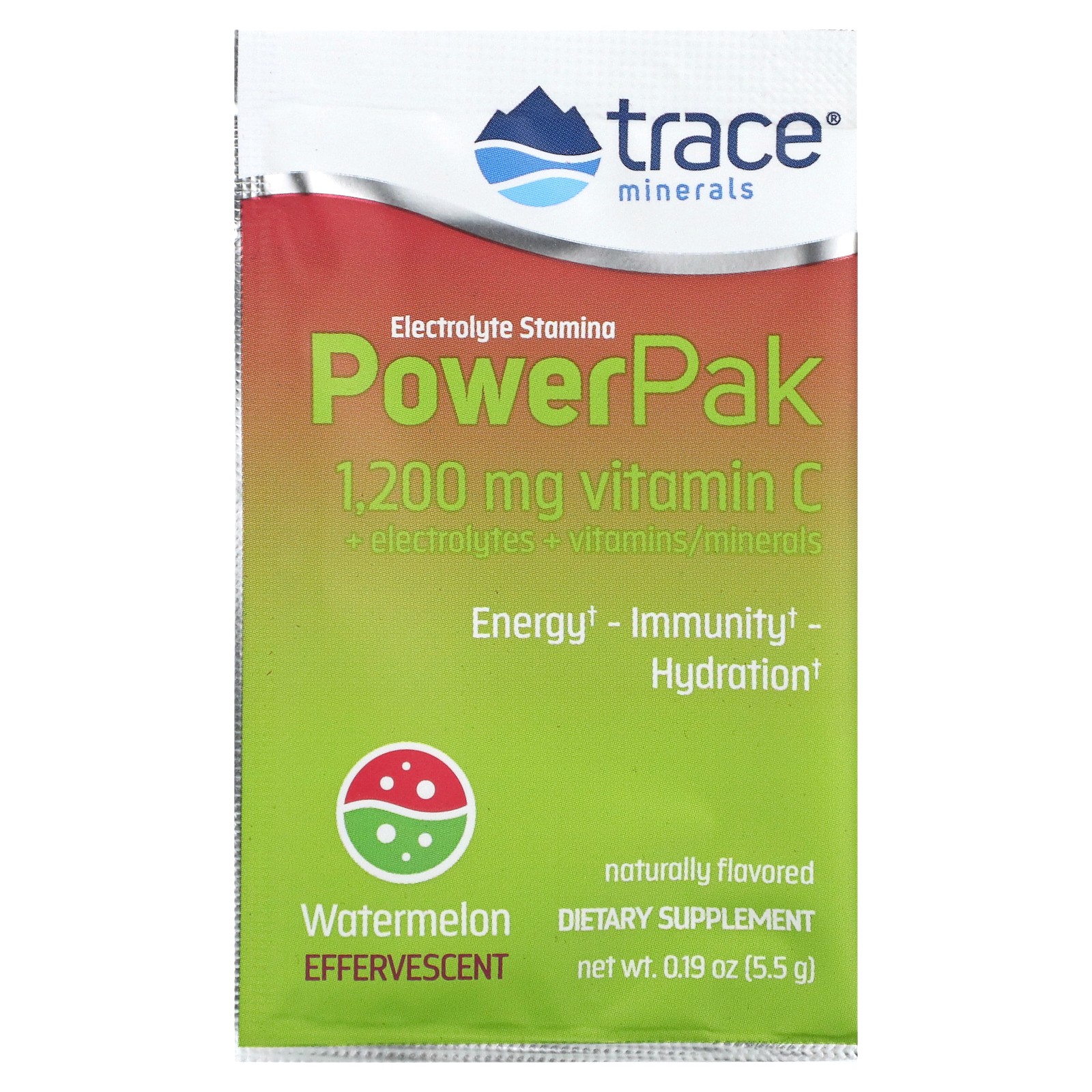 Electrolyte Stamina PowerPak, Watermelon, 30 Packets, 0.19 oz (5.5 g) Each