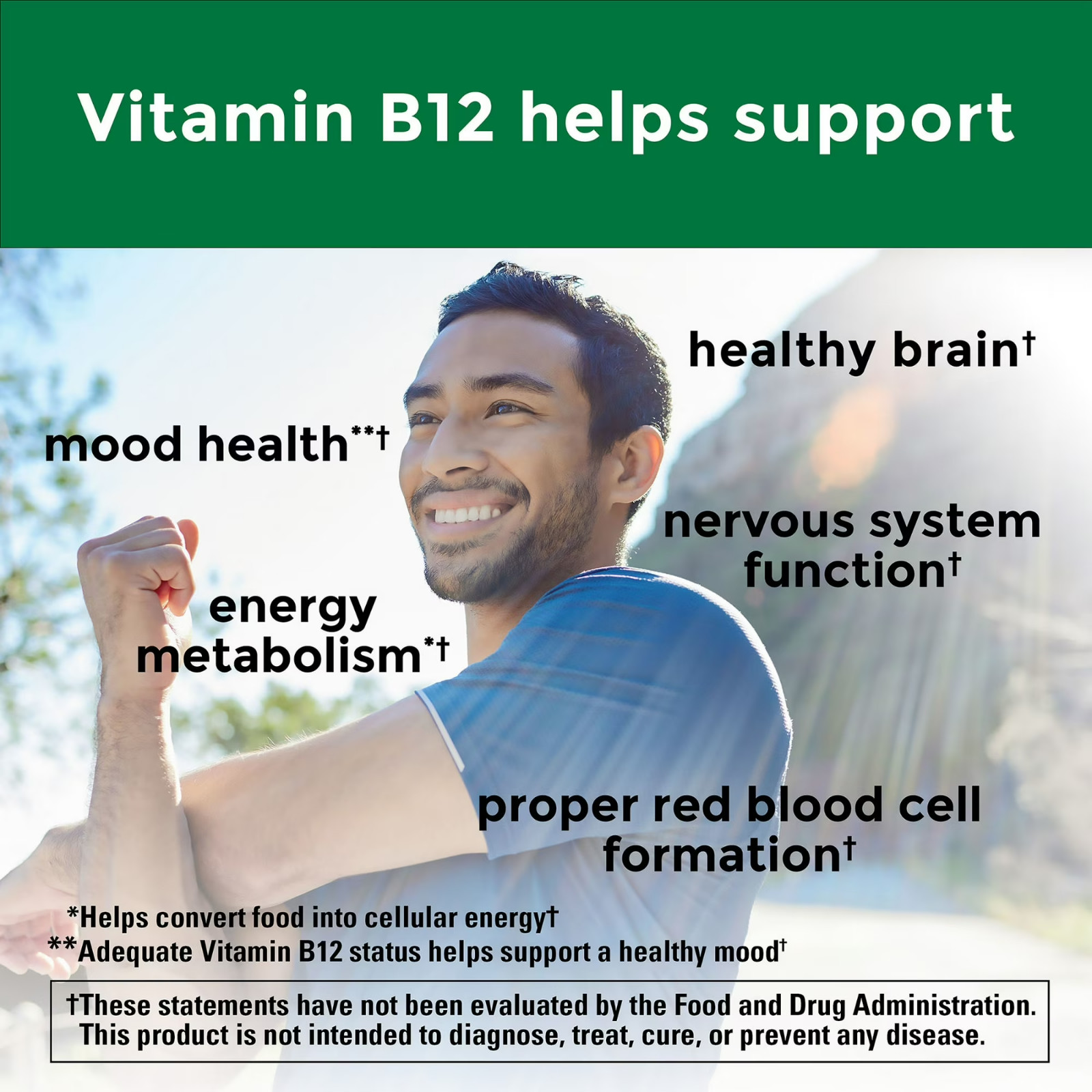 Vitamin B12 1000 Mcg Time Release Tablets, Dietary Supplement, 150 Count
