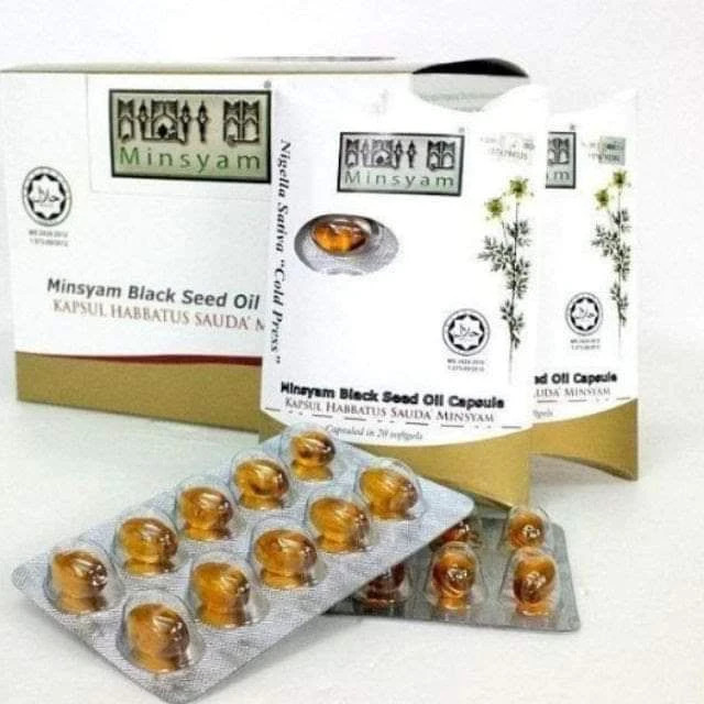 Habbatus Sauda black seed oil 1 box ( 12 paket x 20kapsul)