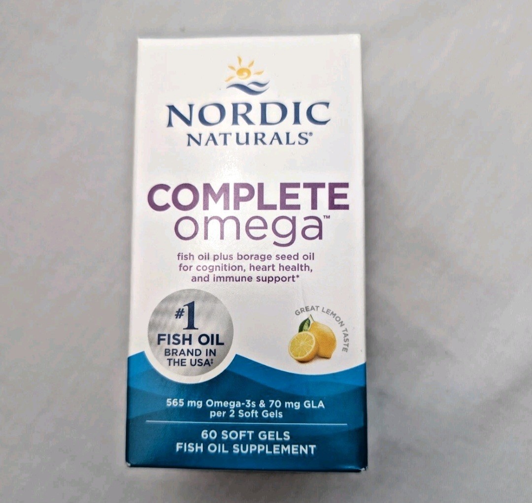 Nordic Naturals Complete Omega Fish Oil / 180 Soft Gels / Exp Date 04/2028