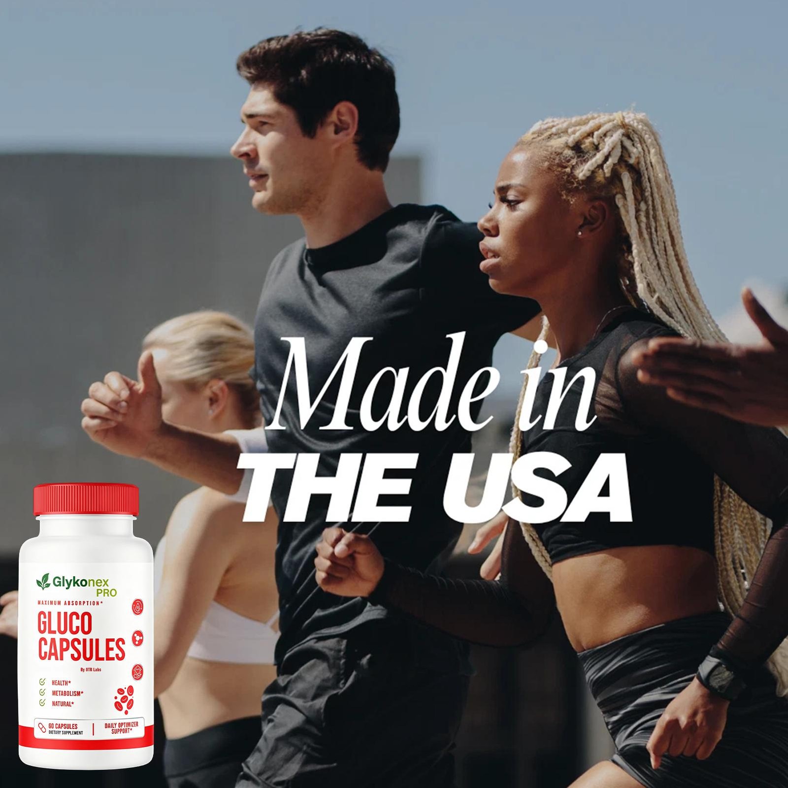 GlykoNex Gluco Capsules Blood Health Support Dietary Supplement 60 Capsules