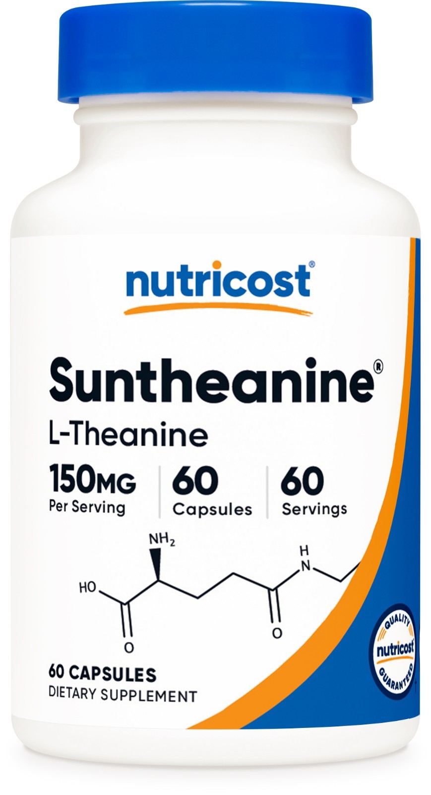 Nutricost Suntheanine (150mg) 60 Capsules – L-Theanine, Vegan, GMO-Free