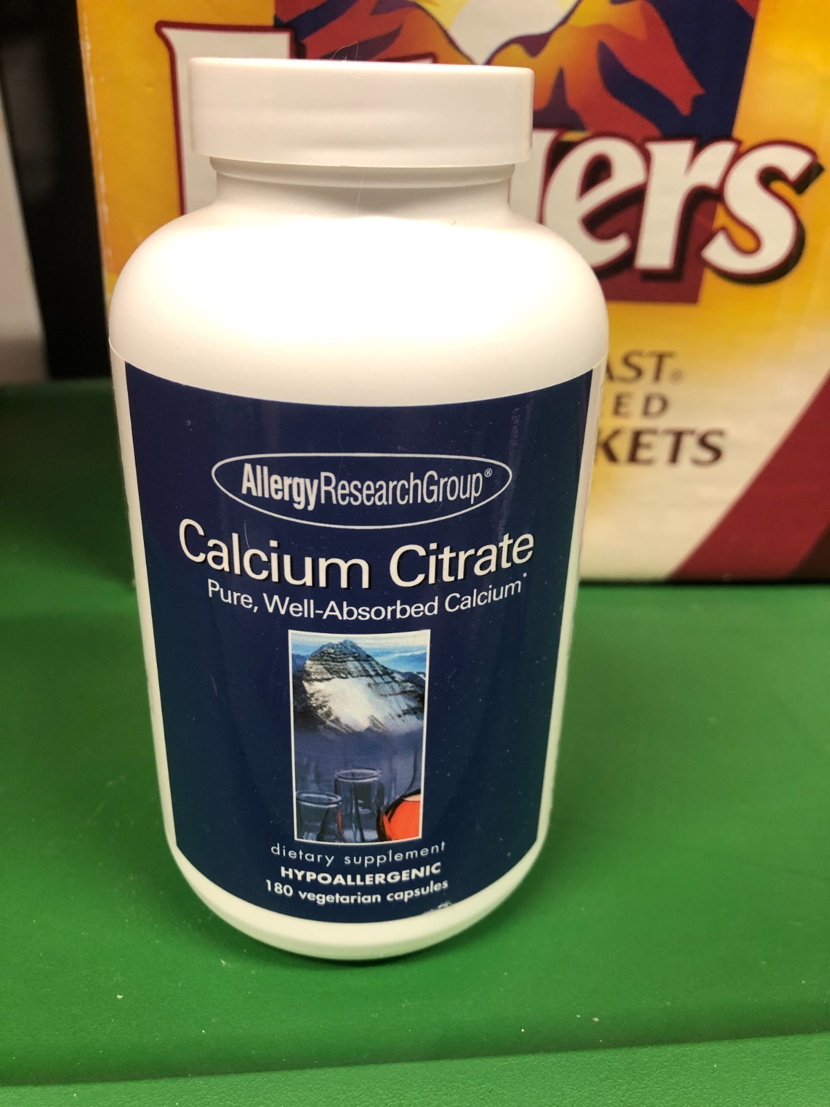 OPEN BOTTLE – 17 PILLS REMAIN EXP 03/27 Allergy Research Group Calcium Citrate