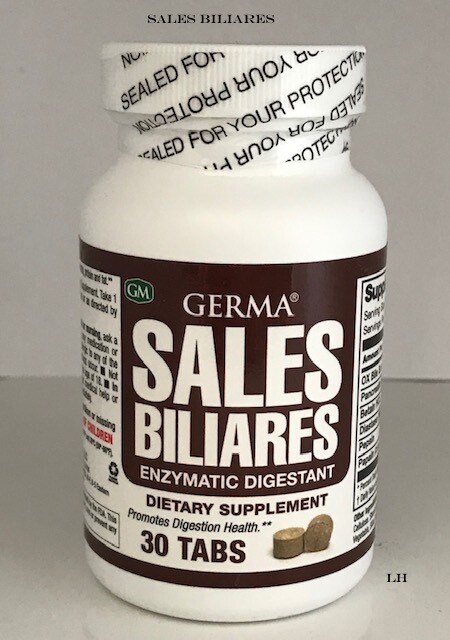 SALES BILIARES ENZYMATIC DIGESTAN 30 TABLETS.