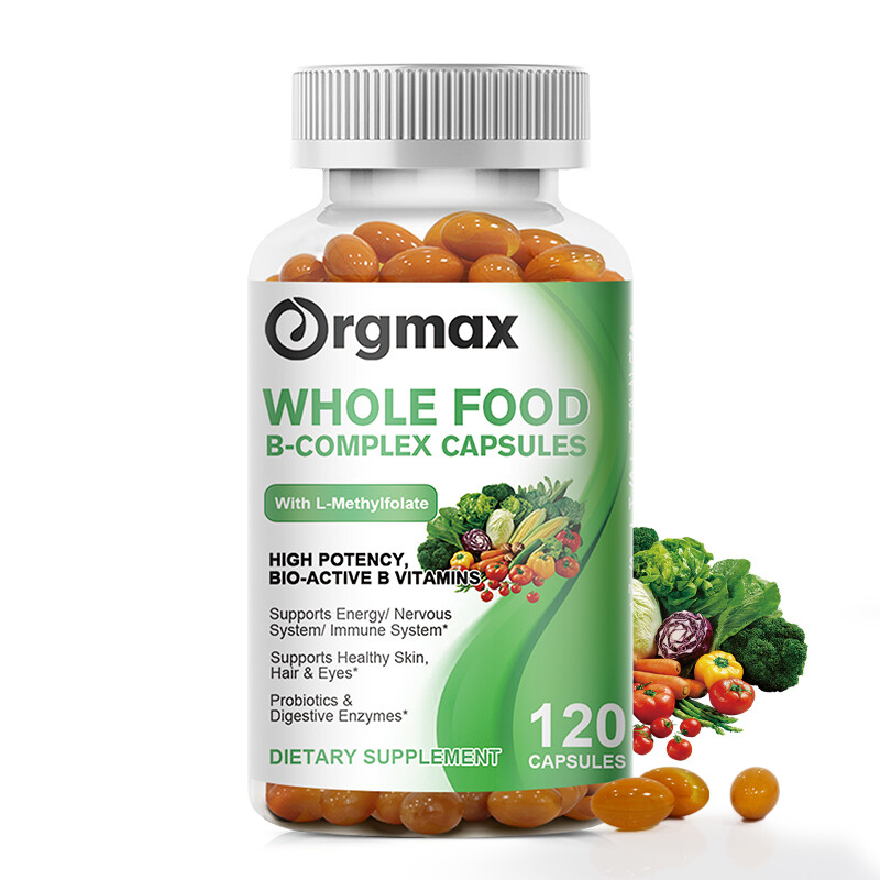 Vitamin B Complex 120Capsules Vitamin b12 D3+K2 &Calcium,Immune Support