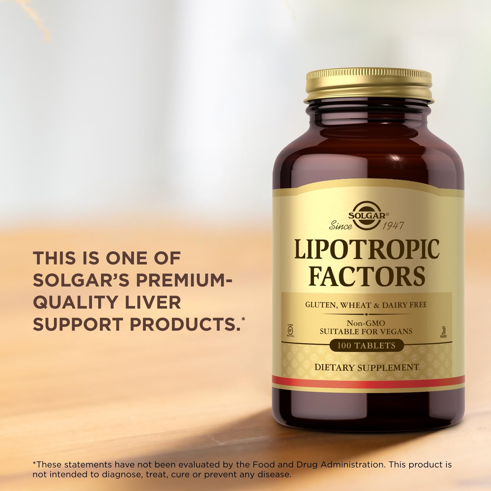 Lipotropic Factors Solgar 100 Tabs 100 Count (Pack of 1)