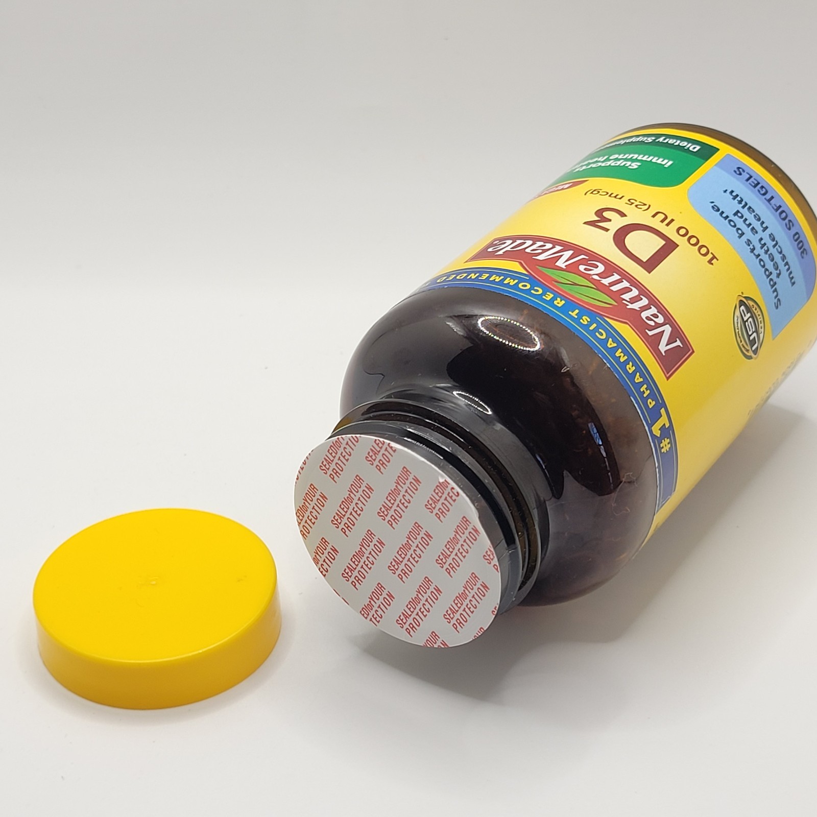 Nature Made D3 1000 IU (25 mcg) Vitamin Supplement 650 Softgels
