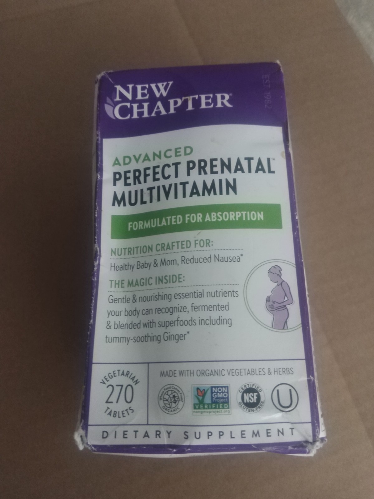 New Chapter Advanced Perfect Prenatal Multivitamin – 270 Tablets Exp. 06/2026