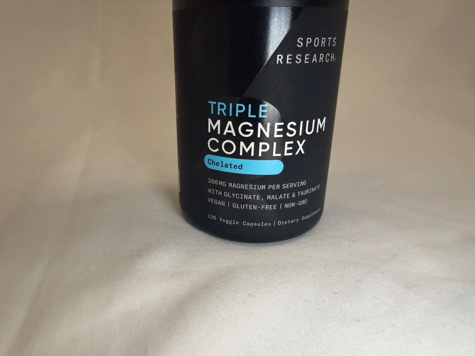 Sports Research Chelated Triple Magnesium Complex [120 Veggie Capsules]