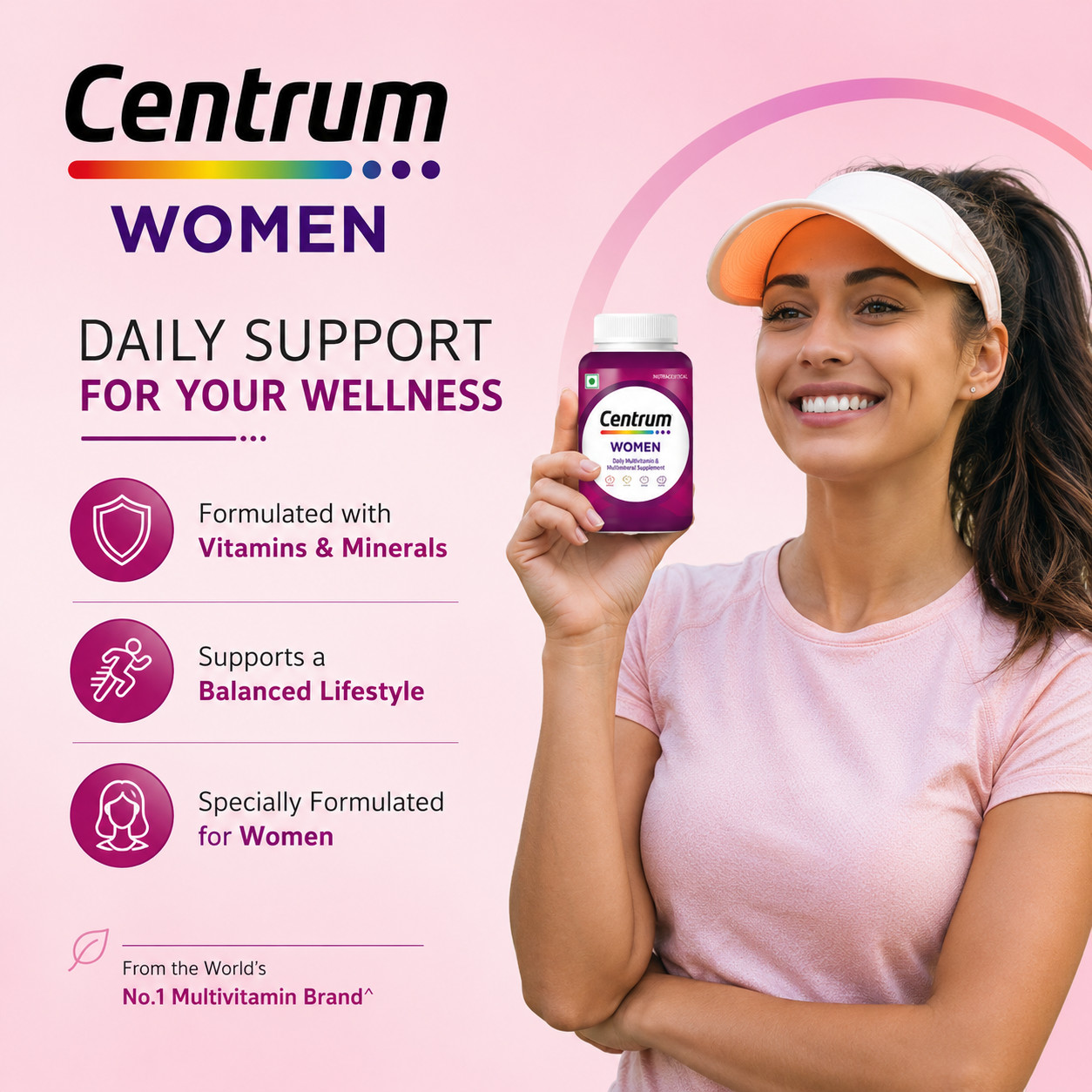 Multivitamin Tablet for Women|With 23 Vital Nutrients – 50 Tablets