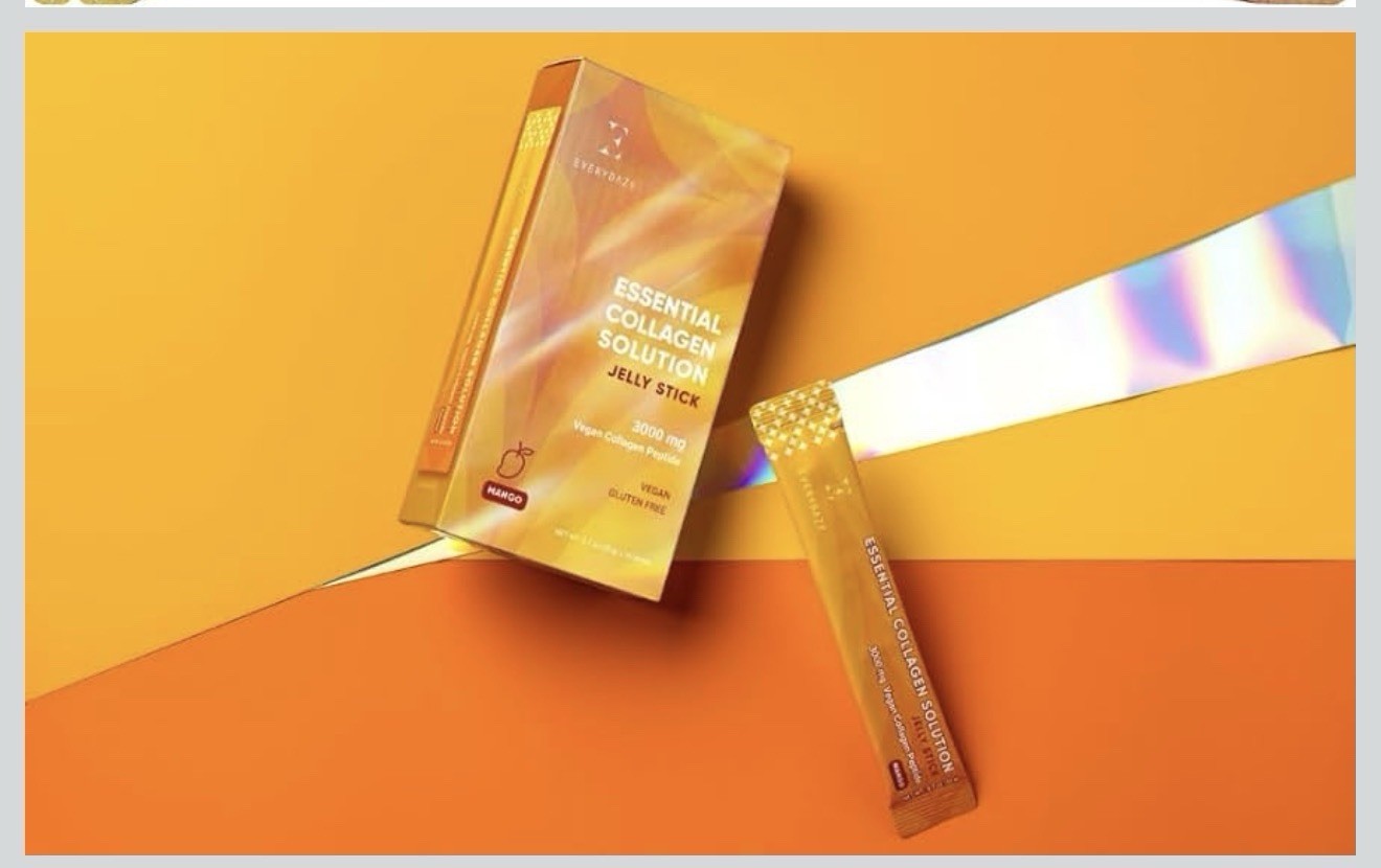 EVERYDAZE Essential Collagen Solution Jelly Stick Mango 3000 mg Vegan EXP 10/28