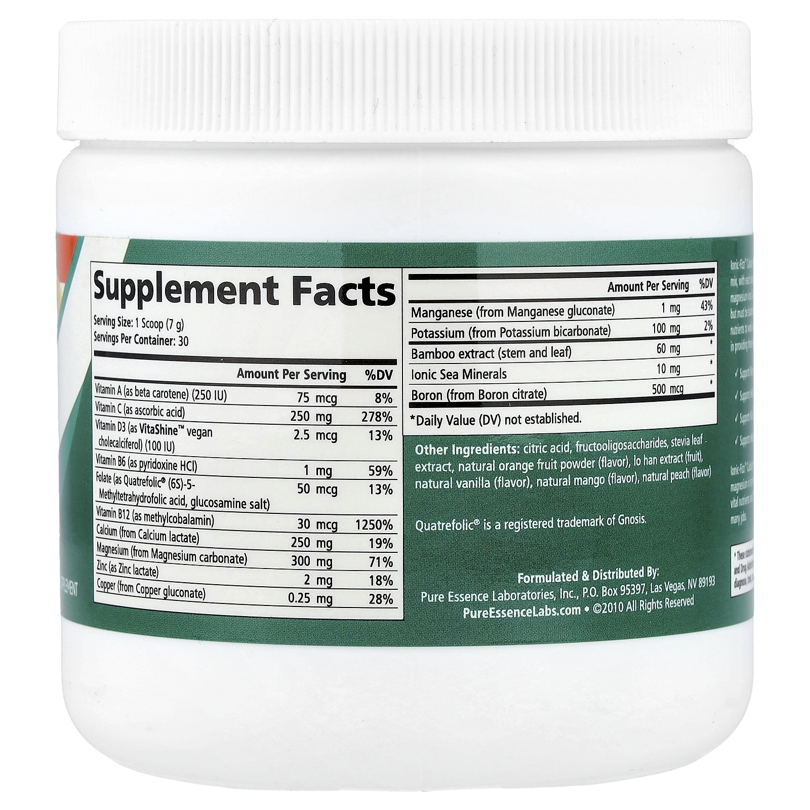 Ionic Fizz Calcium Plus, Orange-Vanilla, 7.41 oz (210 g)