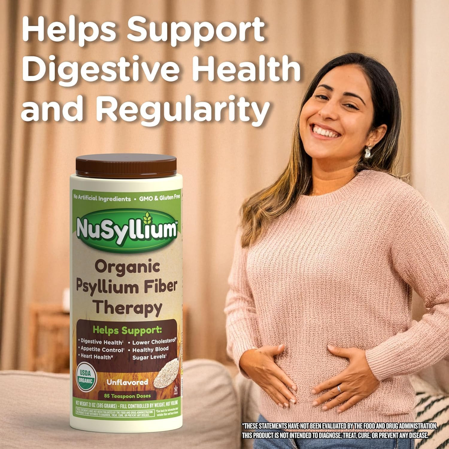 Ultra Psyllium Husk Powder, USDA Organic, Sugar Free Keto-Friendly Fiber Supplem