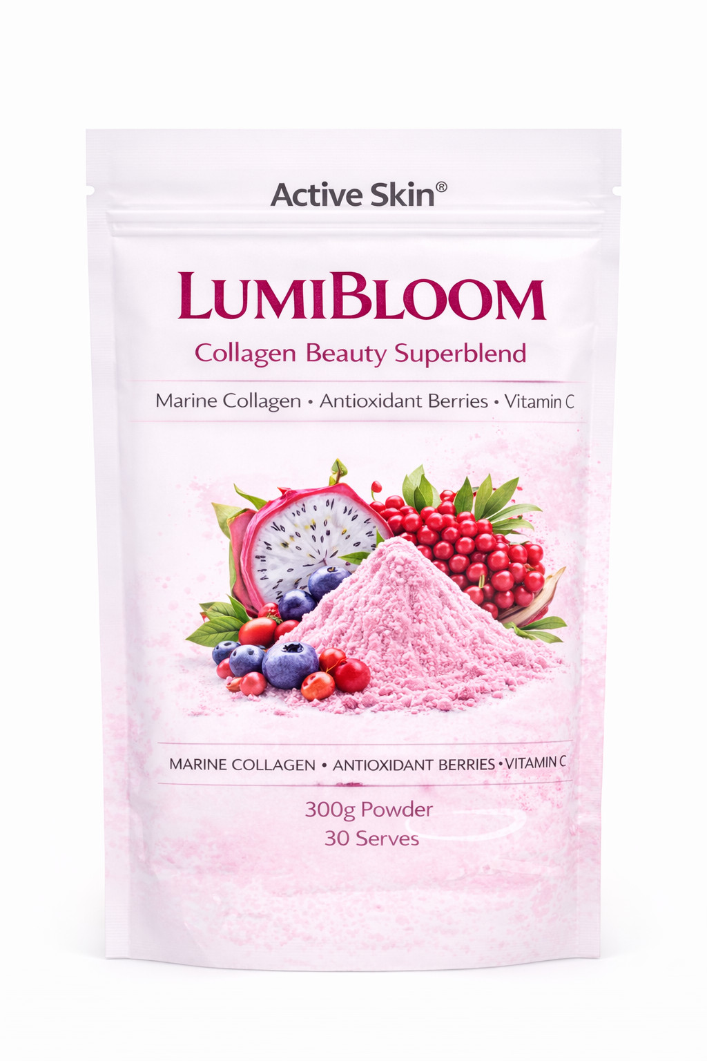 Collagen Beauty Blend Powder Marine Antioxidants Skin Elasticity