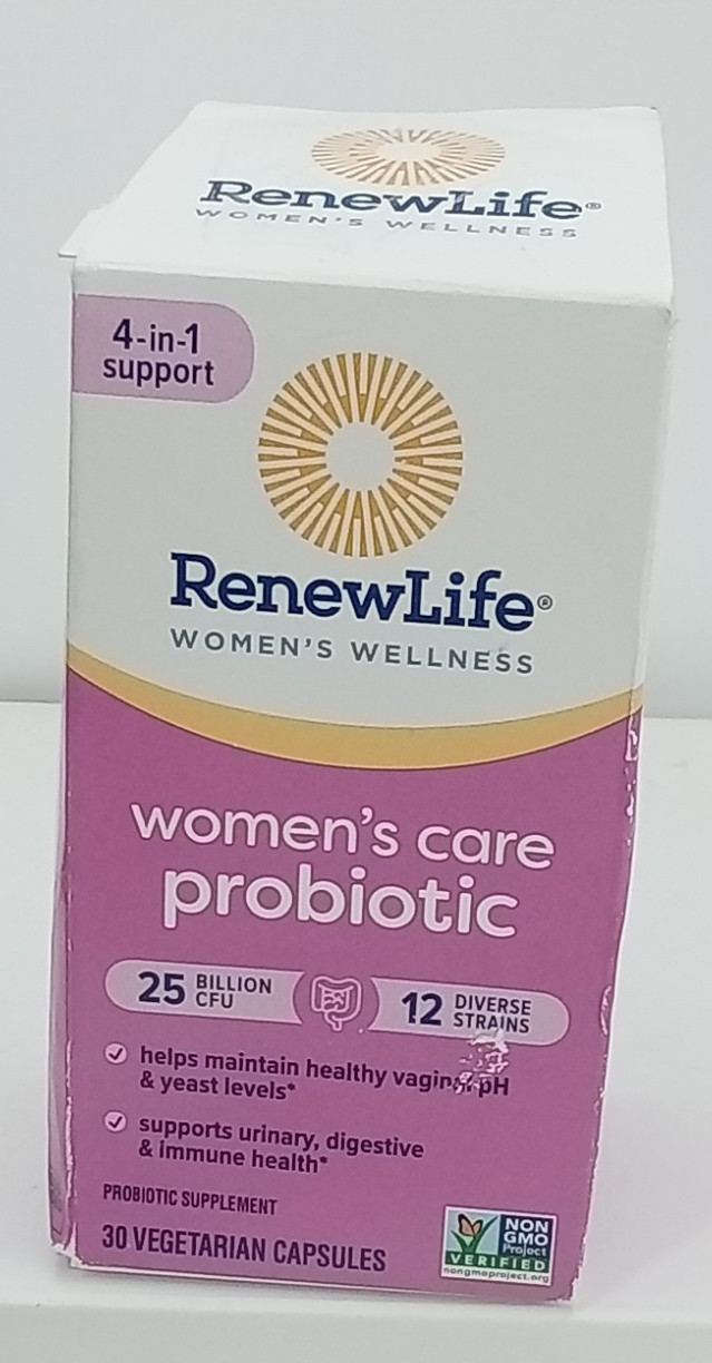 RenewLife Ultimate Flora Women’s Care Probiotic 25 bi 30 Caps BB DATE 05/2026