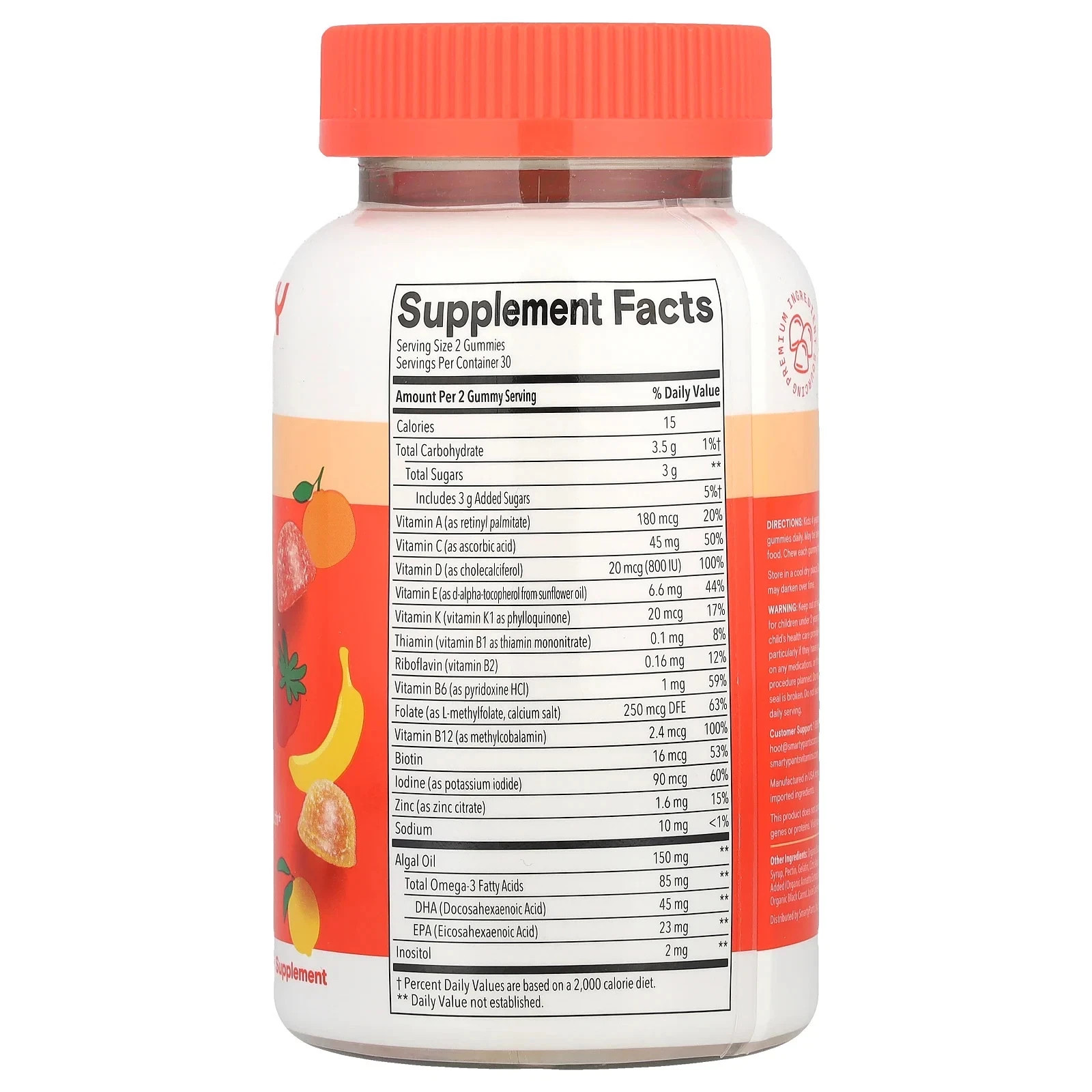 Kids Plus, Multi & Omegas Gummies, Lemon, Orange, and Strawberry, 60 EXP 05/2026