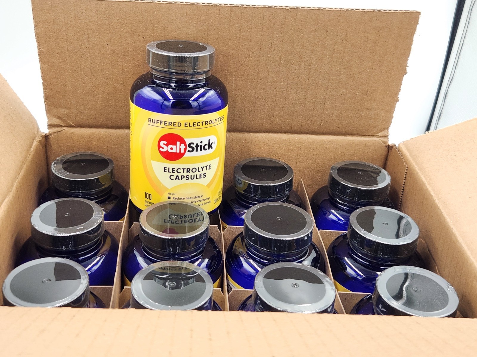 SaltStick Electrolyte Capsules 12 bottles exp 12/2028