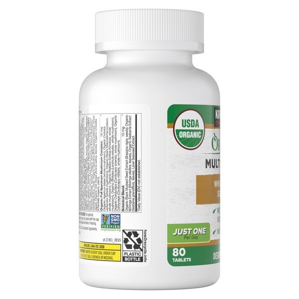 Kirkland Signature USDA Organic Multivitamin, 80 Coated Tablet New